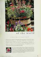Better Homes & Gardens November 1994 Magazine Article: Gardens of the world
