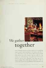 Better Homes & Gardens November 1994 Magazine Article: We gather together