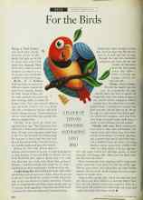 Better Homes & Gardens November 1994 Magazine Article: For the Birds