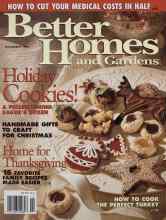 Better Homes & Gardens November 1994 Magazine Cover