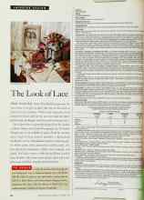 Better Homes & Gardens December 1994 Magazine Article: The Look of Lace