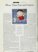 Better Homes & Gardens December 1994 Magazine Article: More Than Fun and Games