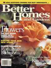 Better Homes & Gardens January 1995 Magazine Cover