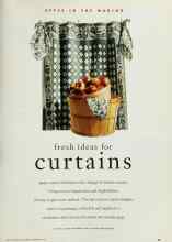 Better Homes & Gardens February 1995 Magazine Article: Fresh ideas for curtains