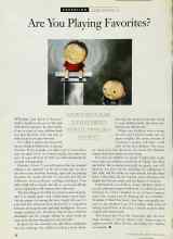 Better Homes & Gardens February 1995 Magazine Article: Are You Playing Favorites?