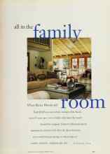 Better Homes & Gardens February 1995 Magazine Article: All in the family room
