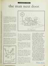 Better Homes & Gardens February 1995 Magazine Article: The man next door