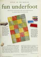 Better Homes & Gardens March 1995 Magazine Article: Fun underfoot