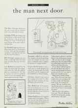 Better Homes & Gardens March 1995 Magazine Article: The man next door