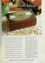 Better Homes & Gardens May 1995 Magazine Article: Great Gift Ideas For Mother's Day