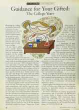 Better Homes & Gardens May 1995 Magazine Article: Guidance for Your Gifted: The College Years