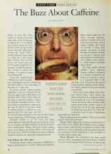 Better Homes & Gardens May 1995 Magazine Article: The Buzz About Caffeine