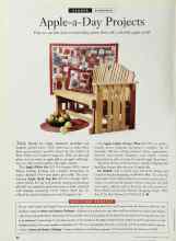 Better Homes & Gardens May 1995 Magazine Article: Apple-a-Day Projects