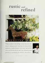 Better Homes & Gardens May 1995 Magazine Article: Rustic and refined