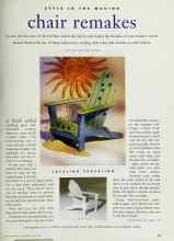 Better Homes & Gardens June 1995 Magazine Article: Chair remakes
