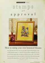 Better Homes & Gardens June 1995 Magazine Article: Stamps of approval