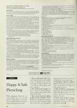 Better Homes & Gardens June 1995 Magazine Article: Happy & Safe Picnicking