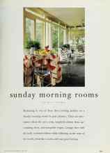 Better Homes & Gardens June 1995 Magazine Article: Sunday morning rooms