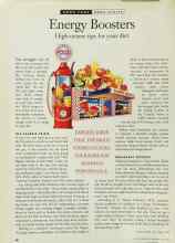 Better Homes & Gardens July 1995 Magazine Article: Energy Boosters
