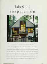Better Homes & Gardens July 1995 Magazine Article: lakefront inspiration