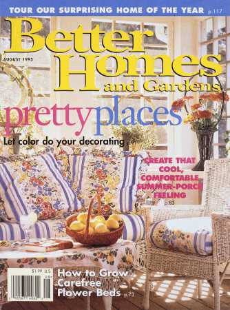 Better Homes & Gardens August 1995 Magazine Cover