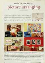Better Homes & Gardens August 1995 Magazine Article: Picture arranging