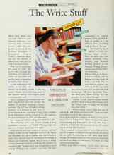 Better Homes & Gardens October 1995 Magazine Article: The Write Stuff