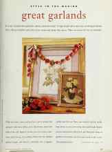 Better Homes & Gardens November 1995 Magazine Article: Great garlands