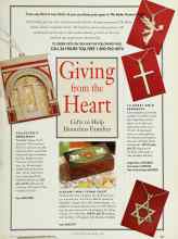 Better Homes & Gardens November 1995 Magazine Article: Giving from the Heart
