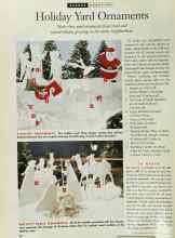 Better Homes & Gardens November 1995 Magazine Article: Holiday Yard Ornaments