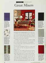 Better Homes & Gardens November 1995 Magazine Article: Great Mixers