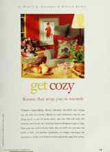 Better Homes & Gardens November 1995 Magazine Article: Get cozy Rooms that wrap you in warmth