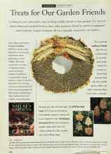 Better Homes & Gardens November 1995 Magazine Article: Treats for Our Garden Friends
