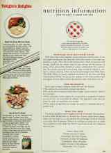 Better Homes & Gardens November 1995 Magazine Article: Nutrition information