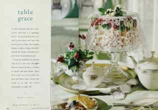 Better Homes & Gardens November 1995 Magazine Article: Table grace