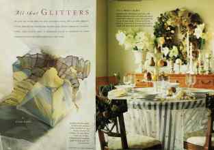 Better Homes & Gardens December 1995 Magazine Article: All that GLITTERS