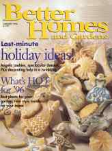 Better Homes & Gardens January 1996 Magazine Cover