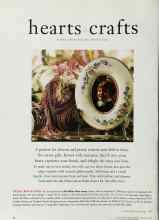 Better Homes & Gardens February 1996 Magazine Article: Hearts & crafts