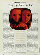 Better Homes & Gardens February 1996 Magazine Article: Cutting Back on TV