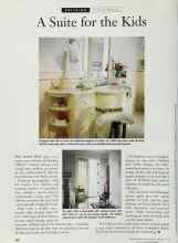 Better Homes & Gardens February 1996 Magazine Article: A Suite for the Kids