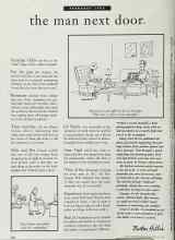 Better Homes & Gardens February 1996 Magazine Article: The man next door