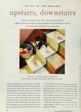 Better Homes & Gardens March 1996 Magazine Article: Upstairs, downstairs
