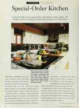 Better Homes & Gardens March 1996 Magazine Article: Special-Order Kitchen