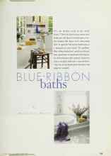 Better Homes & Gardens March 1996 Magazine Article: BLUE-RIBBON baths