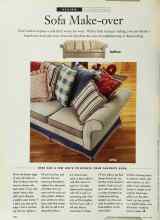 Better Homes & Gardens March 1996 Magazine Article: Sofa Make-over
