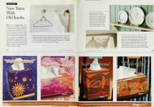 Better Homes & Gardens March 1996 Magazine Article: New Turns With Old Knobs