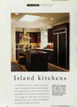 Better Homes & Gardens April 1996 Magazine Article: Island kitchens