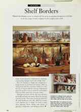 Better Homes & Gardens May 1996 Magazine Article: Shelf Borders