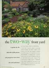 Better Homes & Gardens May 1996 Magazine Article: The two-way front yard