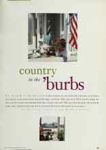 Better Homes & Gardens May 1996 Magazine Article: Country in the 'burbs